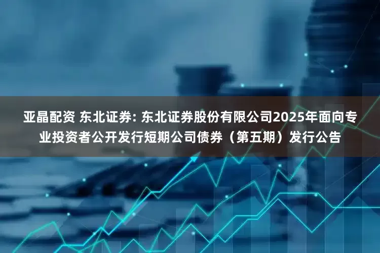 亚晶配资 东北证券: 东北证券股份有限公司2025年面向专业投资者公开发行短期公司债券（第五期）发行公告
